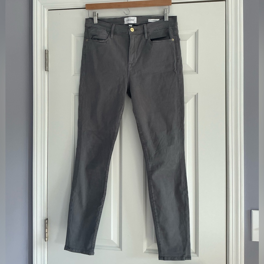 Frame Denim Women's High Rise Jeans in Gray